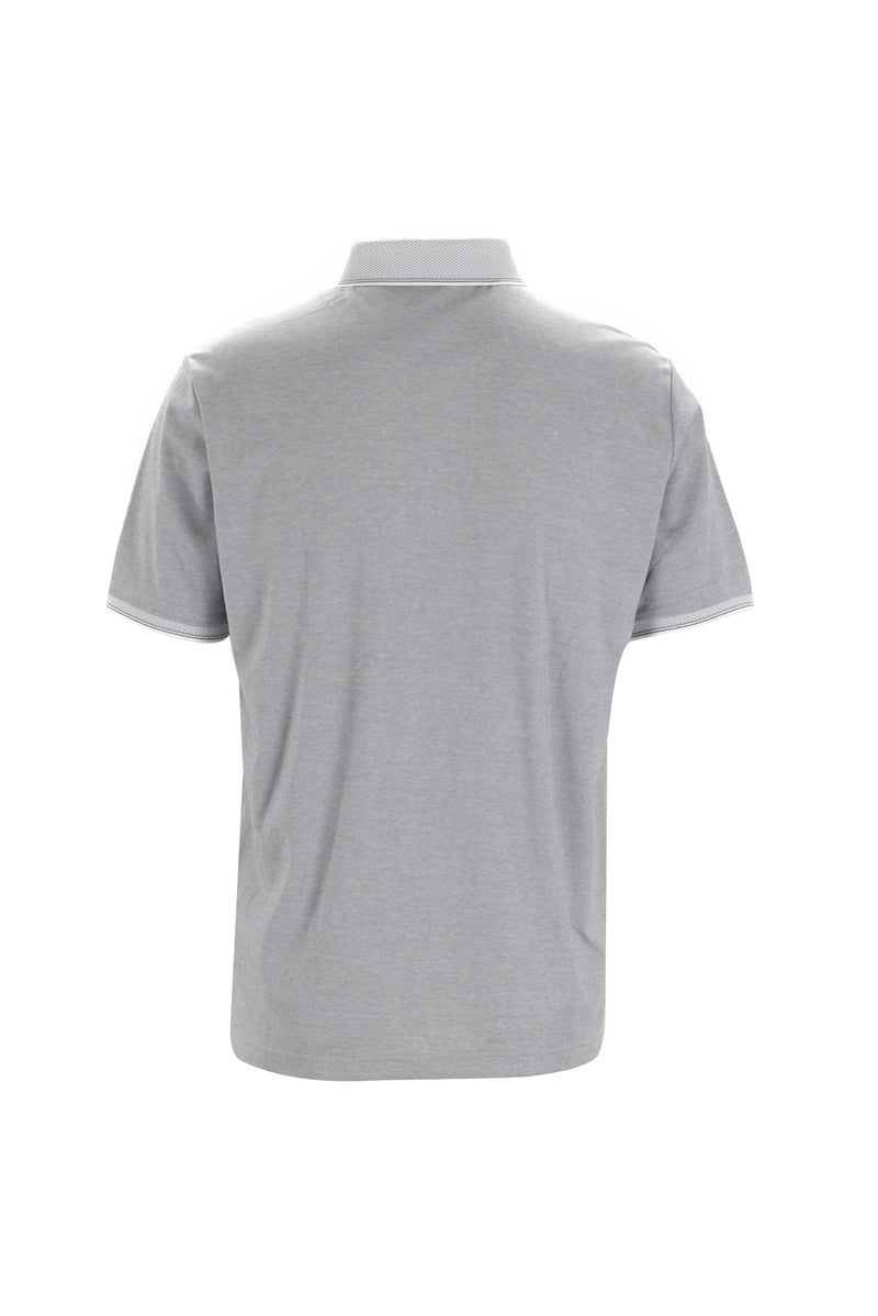 Gümüş Polo Yaka Regular Fit T-shirt
