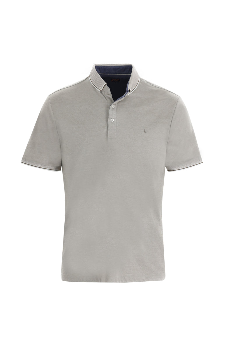 Orta Bej Polo Yaka Regular Fit T-shirt