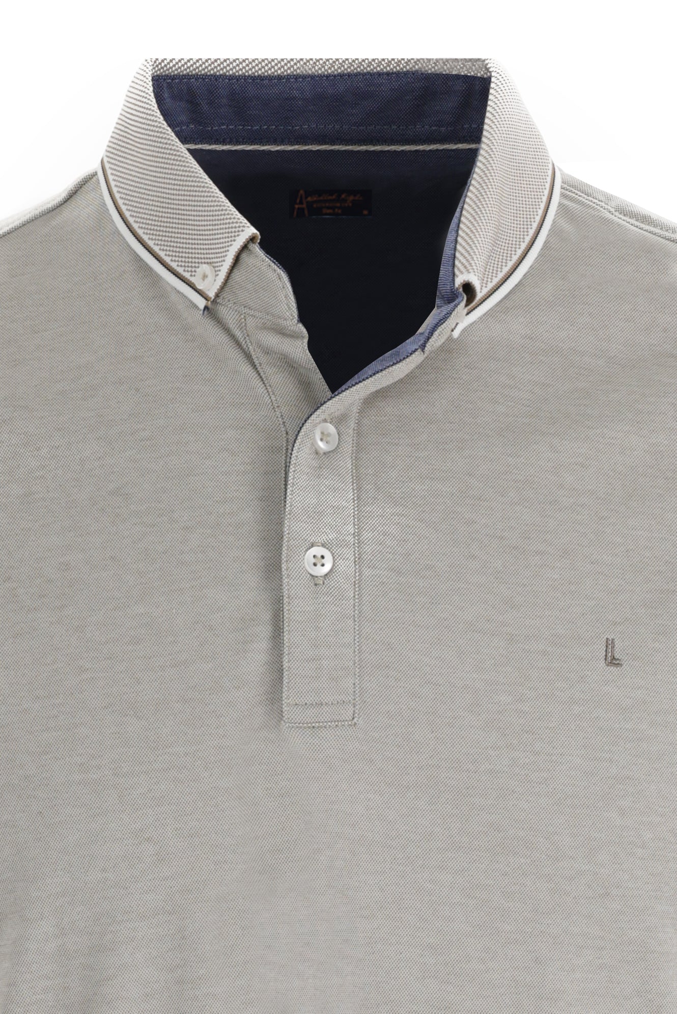 Orta Bej Polo Yaka Regular Fit T-shirt