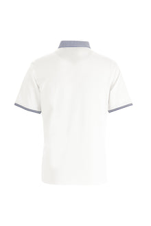 Beyaz Polo Yaka Regular Fit T-shirt