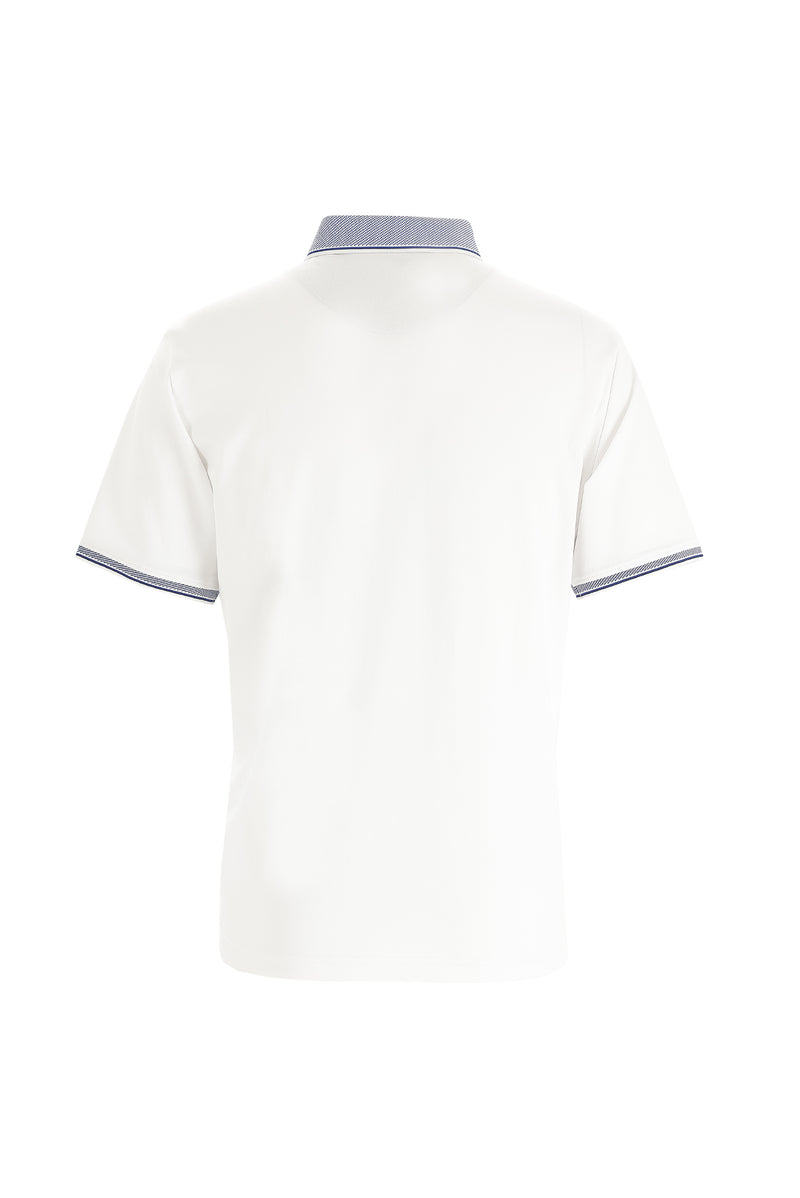 Beyaz Polo Yaka Regular Fit T-shirt