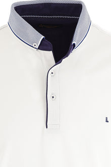 Beyaz Polo Yaka Regular Fit T-shirt