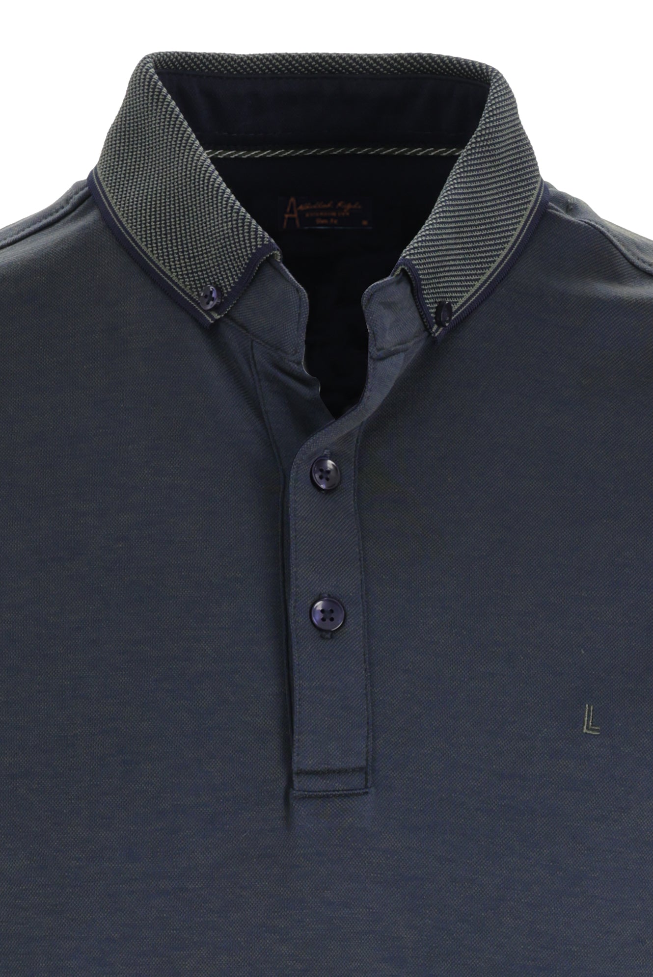 Orta Haki Polo Yaka Regular Fit T-shirt