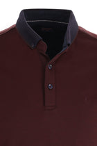 Koyu Bordo Polo Yaka Regular Fit T-shirt