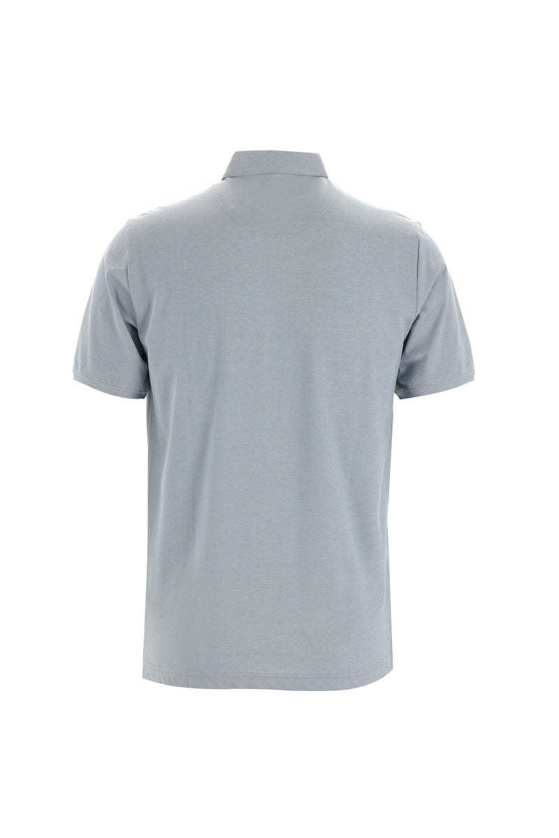 Gümüş Polo Yaka Regular Fit T-shirt