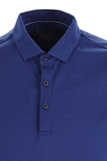 Saks Mavi Polo Yaka Regular Fit T-shirt