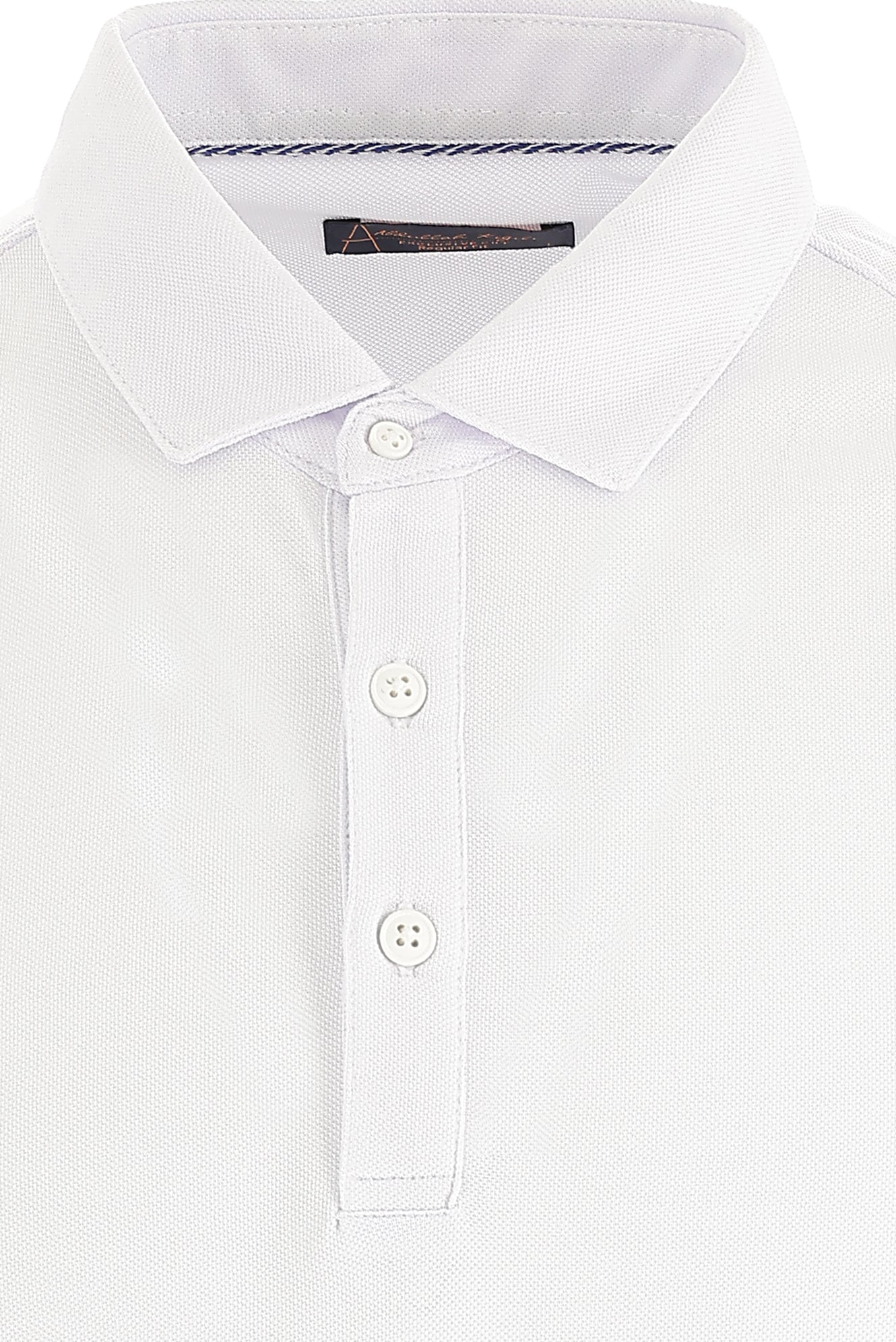 Beyaz Polo Yaka Regular Fit T-shirt