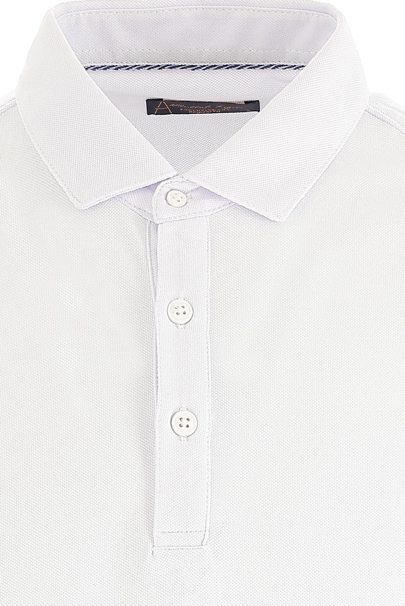 Beyaz Polo Yaka Regular Fit T-shirt