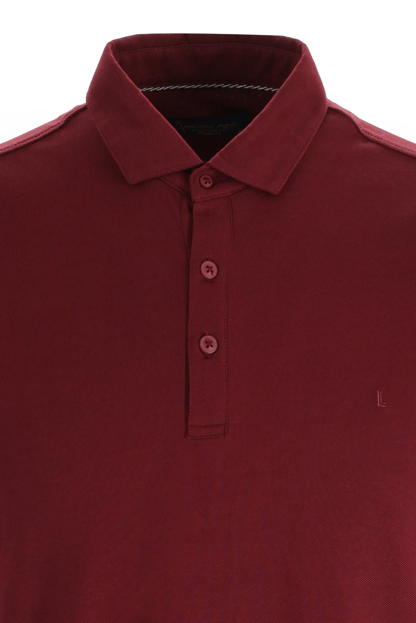 Şarap Bordo Polo Yaka Regular Fit T-shirt