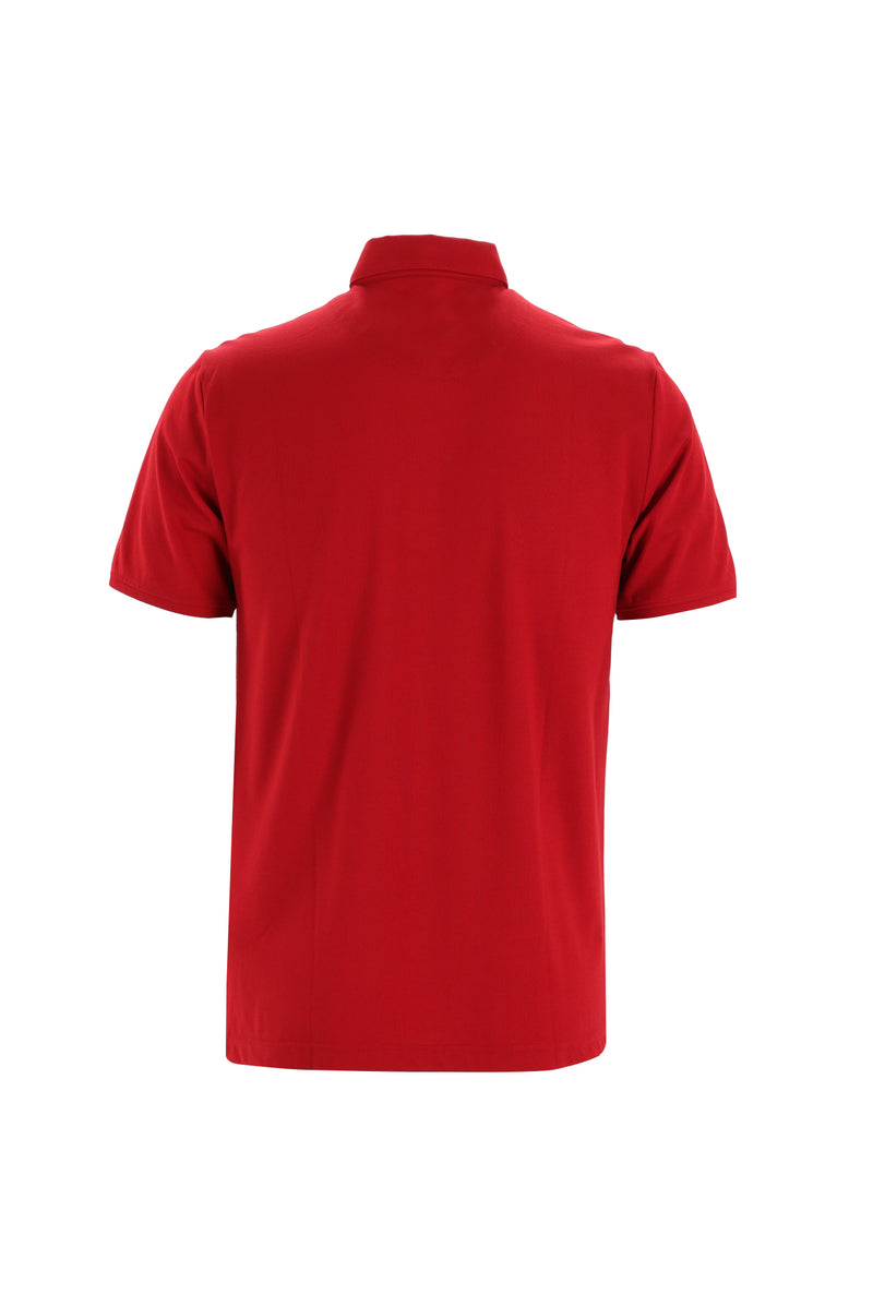 Koyu Kırmızı Polo Yaka Regular Fit T-shirt