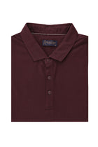 Koyu Bordo Büyük Beden Polo Yaka T-shirt