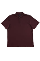 Koyu Bordo Büyük Beden Polo Yaka T-shirt