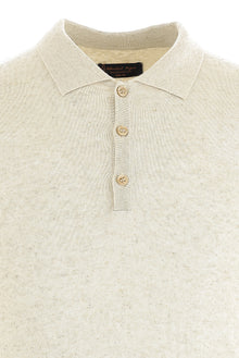 Ekru Polo Yaka Slim Fit Dar Kesim T-shirt