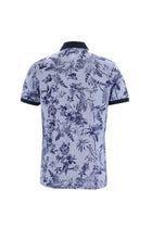 Mavi Polo Yaka Slim Fit Dar Kesim Desenli T-shirt-Abdullah Ki??l?