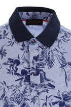 Mavi Polo Yaka Slim Fit Dar Kesim Desenli T-shirt-Abdullah Ki??l?