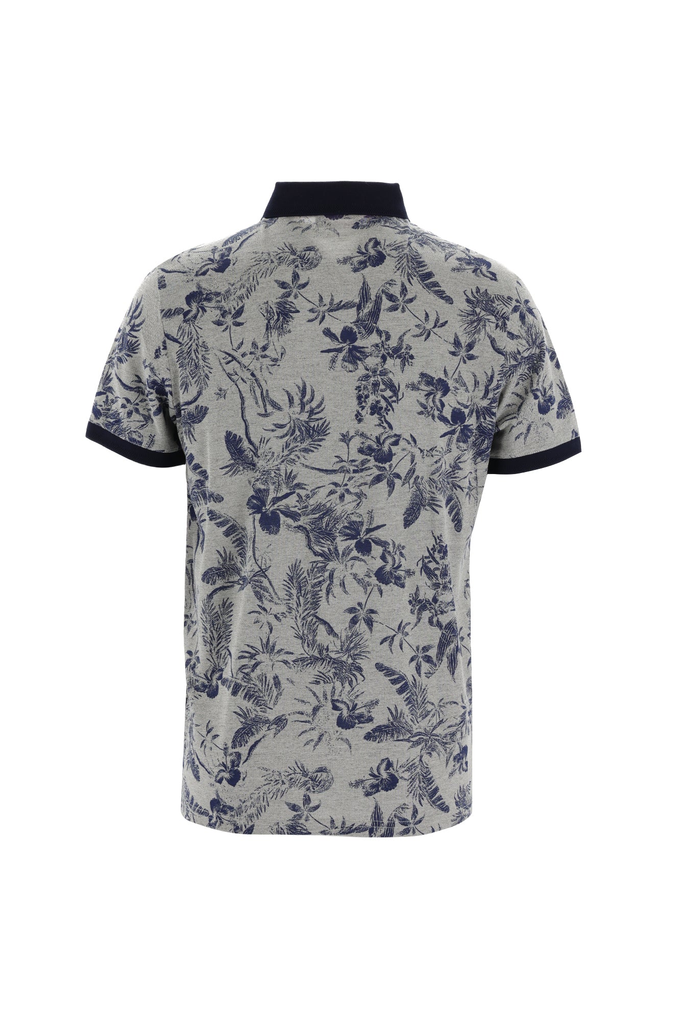 Orta Bej Polo Yaka Slim Fit Dar Kesim Desenli T-shirt-Abdullah Ki??l?