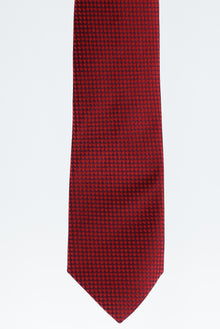 Koyu Kırmızı Desenli Kravat