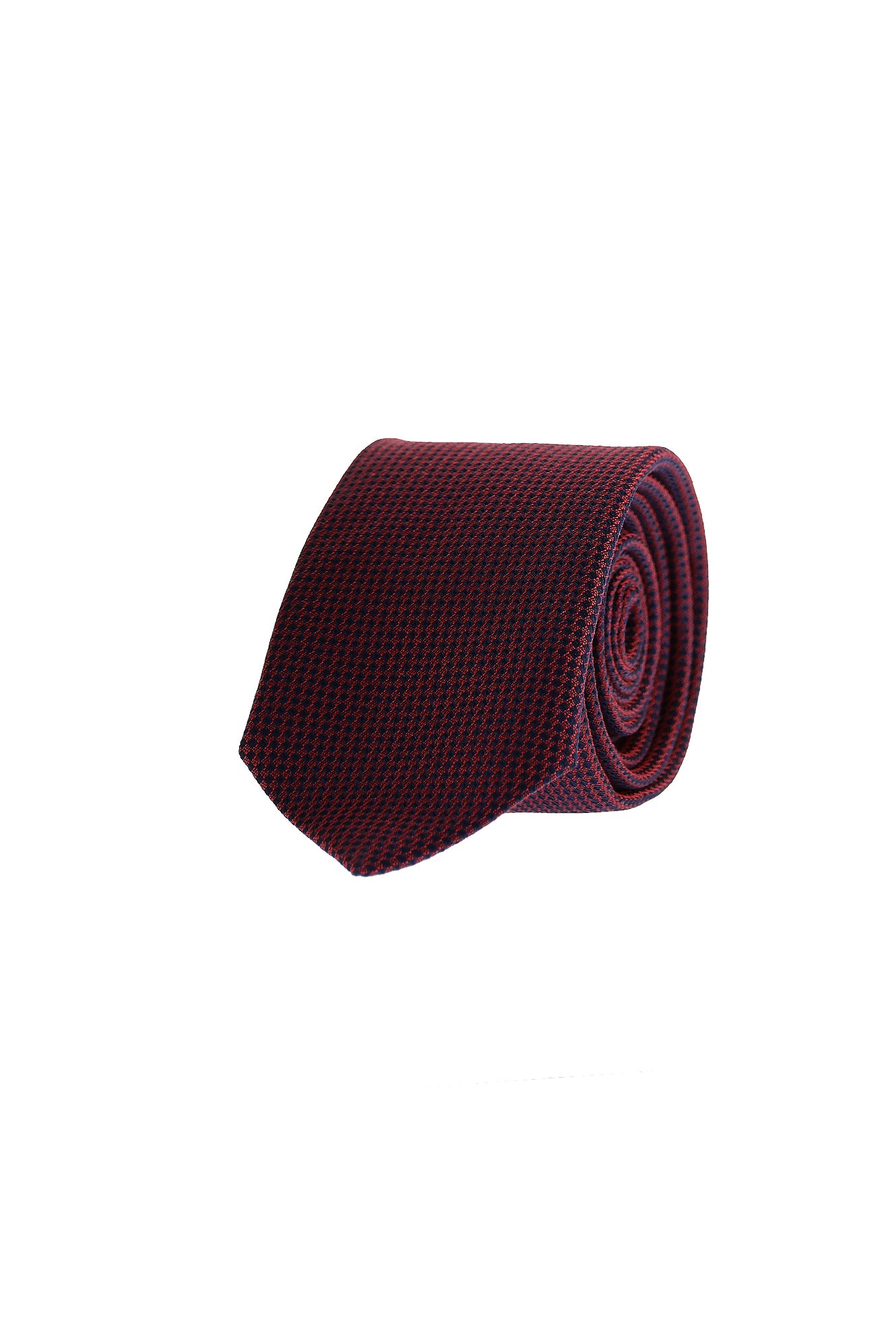 Koyu Kırmızı Desenli Kravat