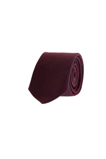 Koyu Kırmızı Desenli Kravat