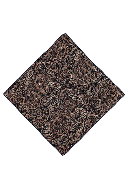 Açık Kahve  Desenli Mendil