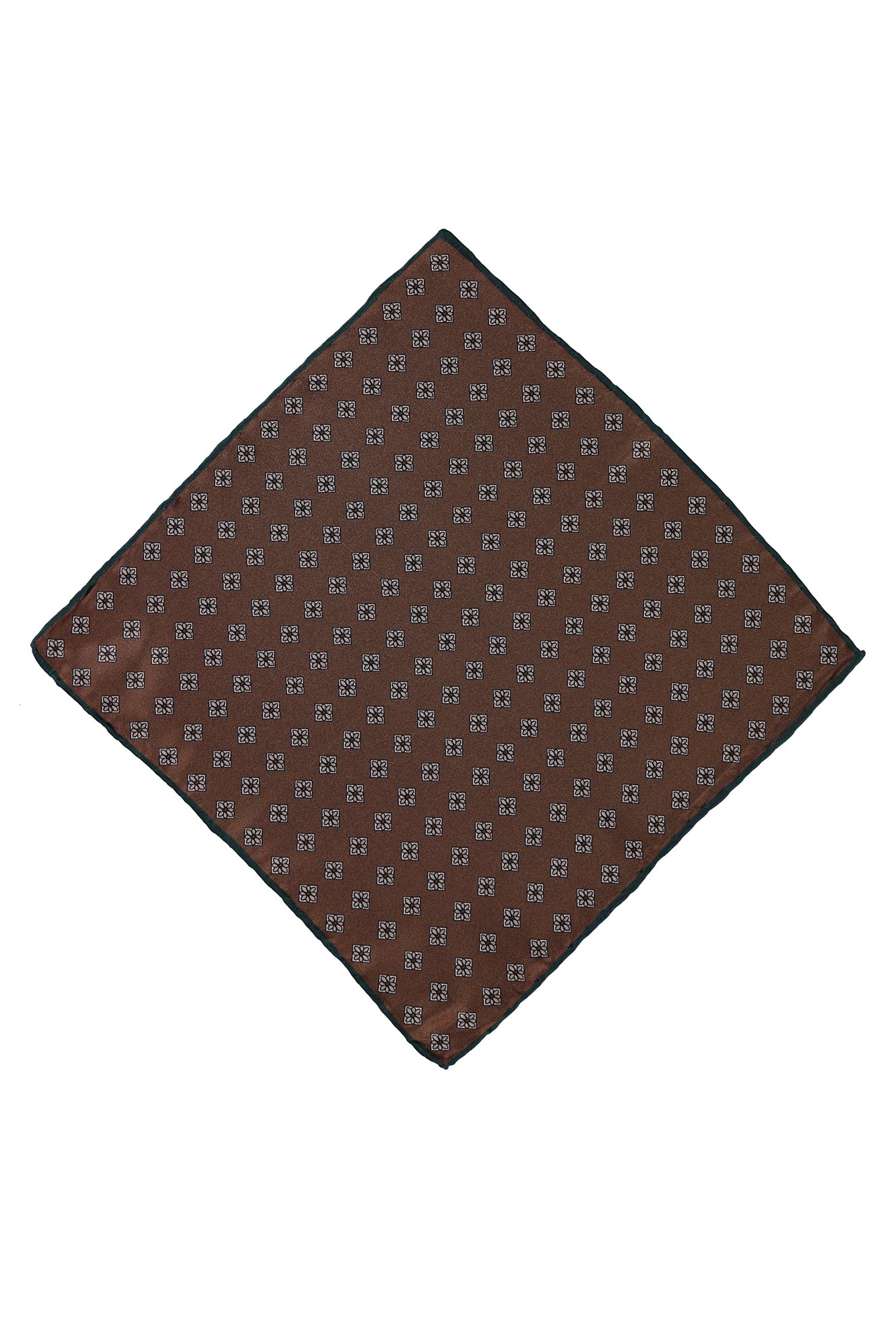 Orta Kahve Desenli Mendil