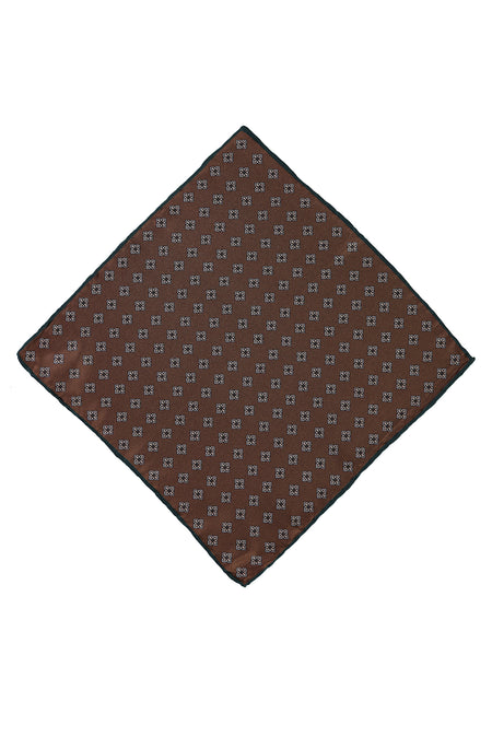Orta Kahve Desenli Mendil