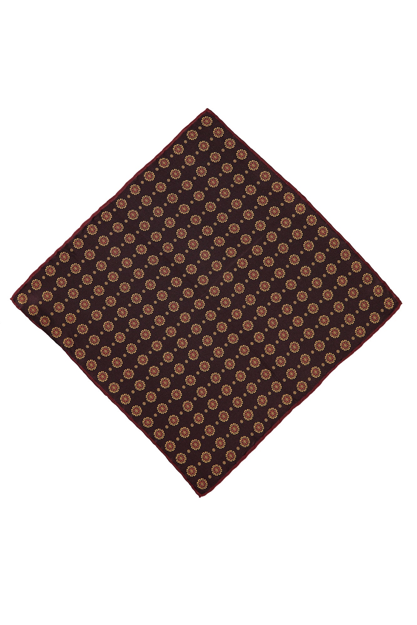 Orta Kahve Desenli Mendil