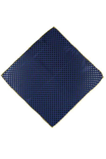 Orta Lacivert Desenli Mendil