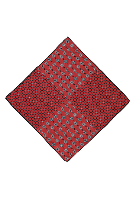 Açık Kırmızı Desenli Mendil