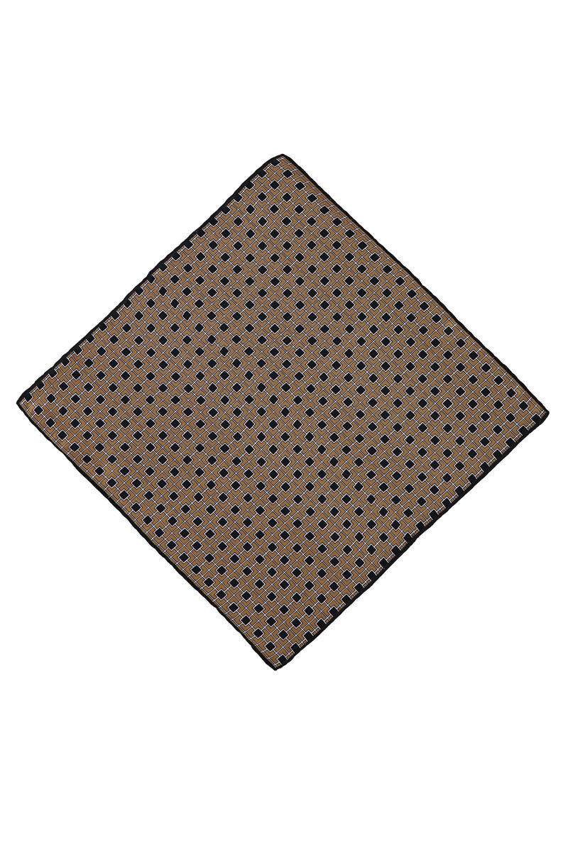 Koyu Sarı Desenli Mendil