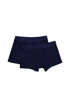 Koyu Lacivert 2'li Bambu Boxer Seti