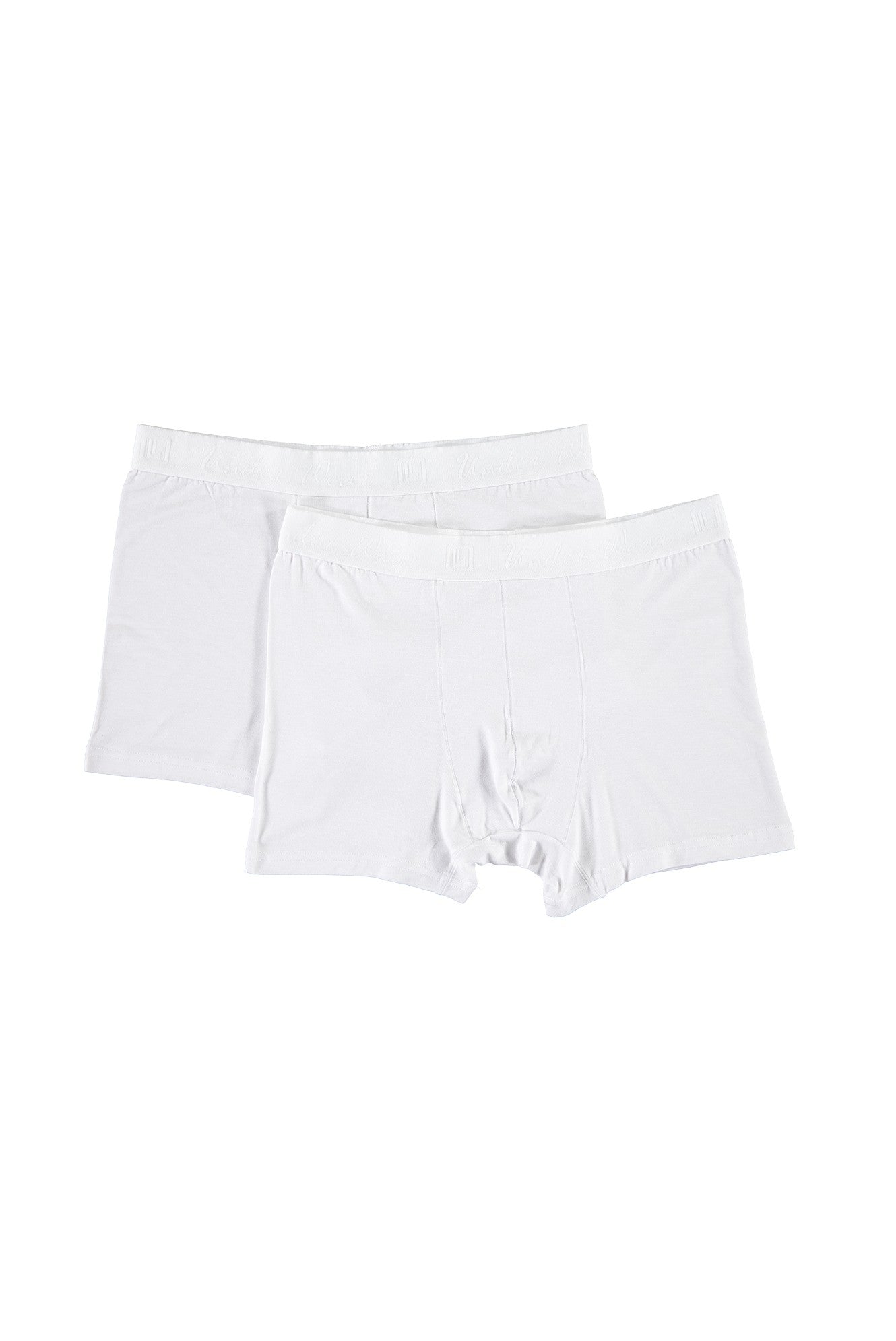 Beyaz 2'li Bambu Boxer Seti