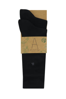 Siyah 2'li Bambu Çorap Seti