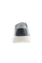 Orta Lacivert Deri Sneaker Ayakkab?-Abdullah Ki??l?