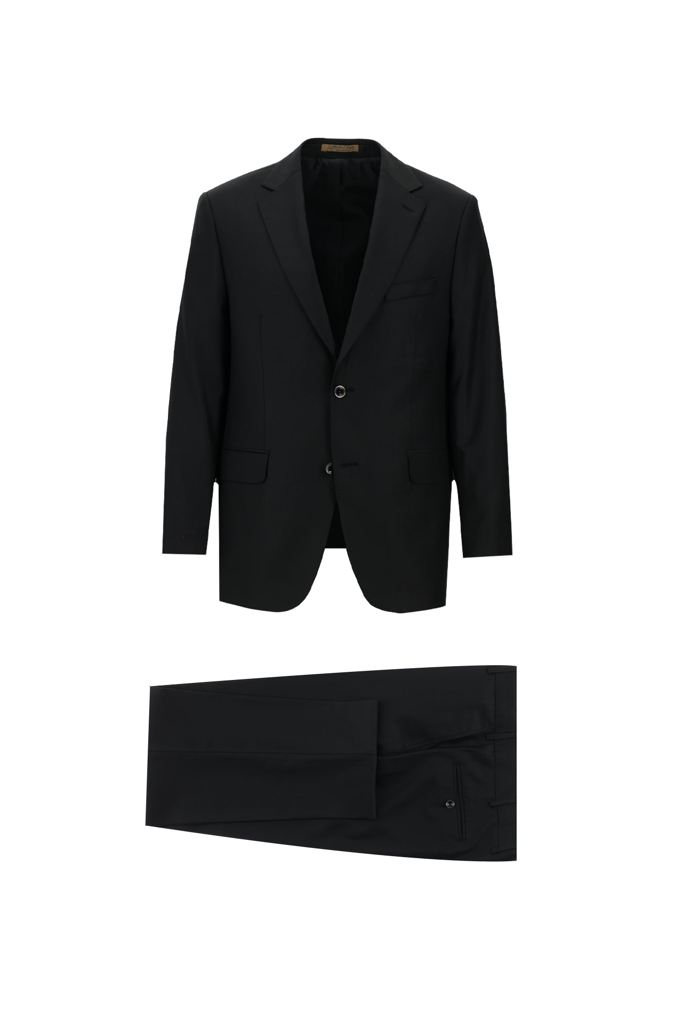 Siyah Slim Fit Dar Kesim Klasik Yün Takım Elbise