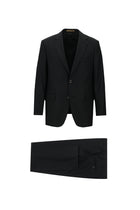 Siyah Slim Fit Dar Kesim Klasik Yün Takım Elbise