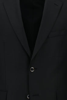 Siyah 7 Drop Slim Fit Dar Kesim Yün Tak?m Elbise-Abdullah Ki??l?