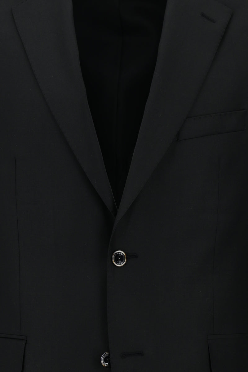 Siyah 7 Drop Slim Fit Dar Kesim Yün Tak?m Elbise-Abdullah Ki??l?