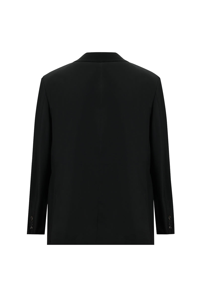 Siyah 7 Drop Slim Fit Dar Kesim Yün Tak?m Elbise-Abdullah Ki??l?