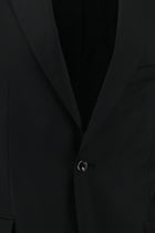 Siyah Slim Fit Dar Kesim Klasik Yün Takım Elbise