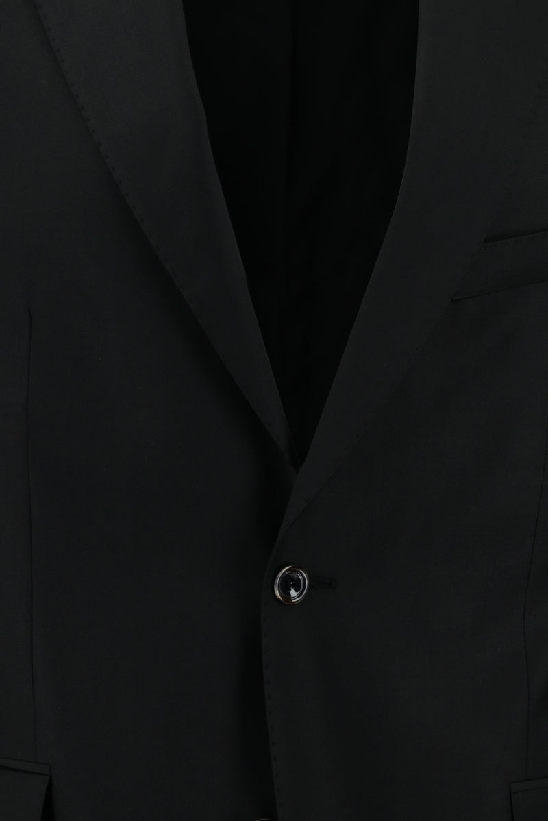 Siyah 7 Drop Slim Fit Dar Kesim Yün Tak?m Elbise-Abdullah Ki??l?