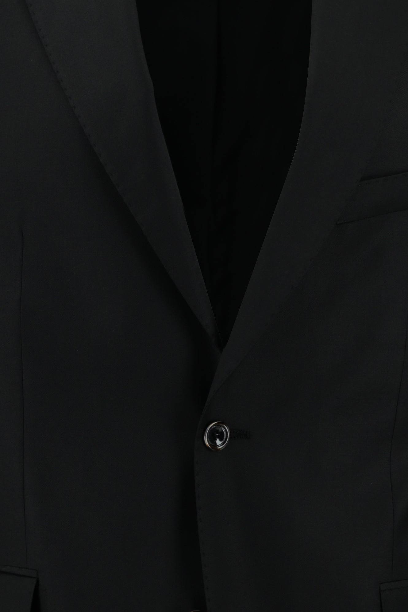 Siyah Regular Fit Klasik Yün Takım Elbise