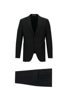 Siyah 7 Drop Slim Fit Dar Kesim Yün Tak?m Elbise-Abdullah Ki??l?