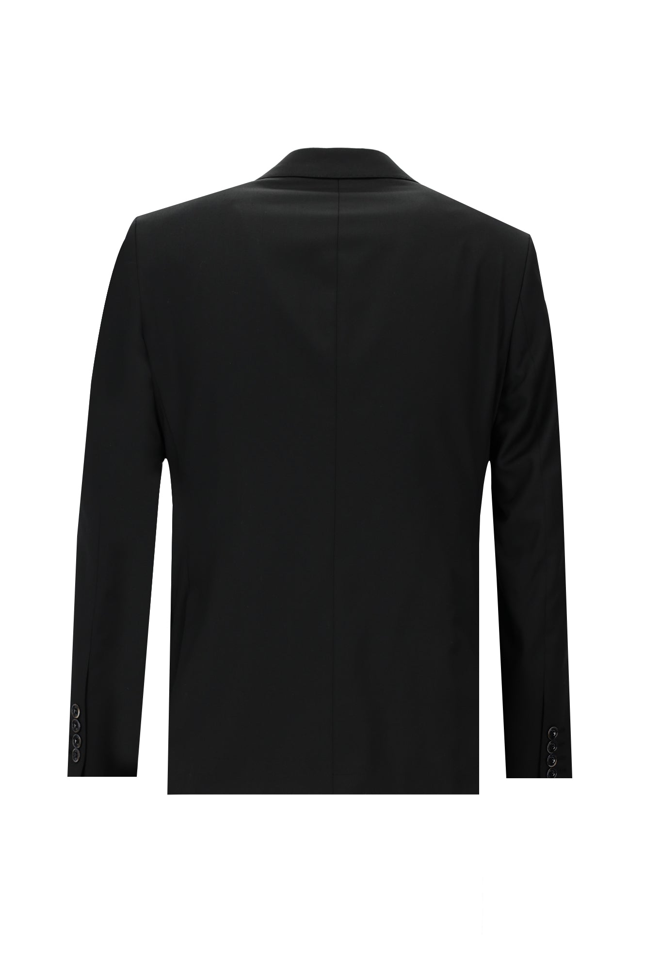 Siyah Slim Fit Dar Kesim Klasik Yün Takım Elbise