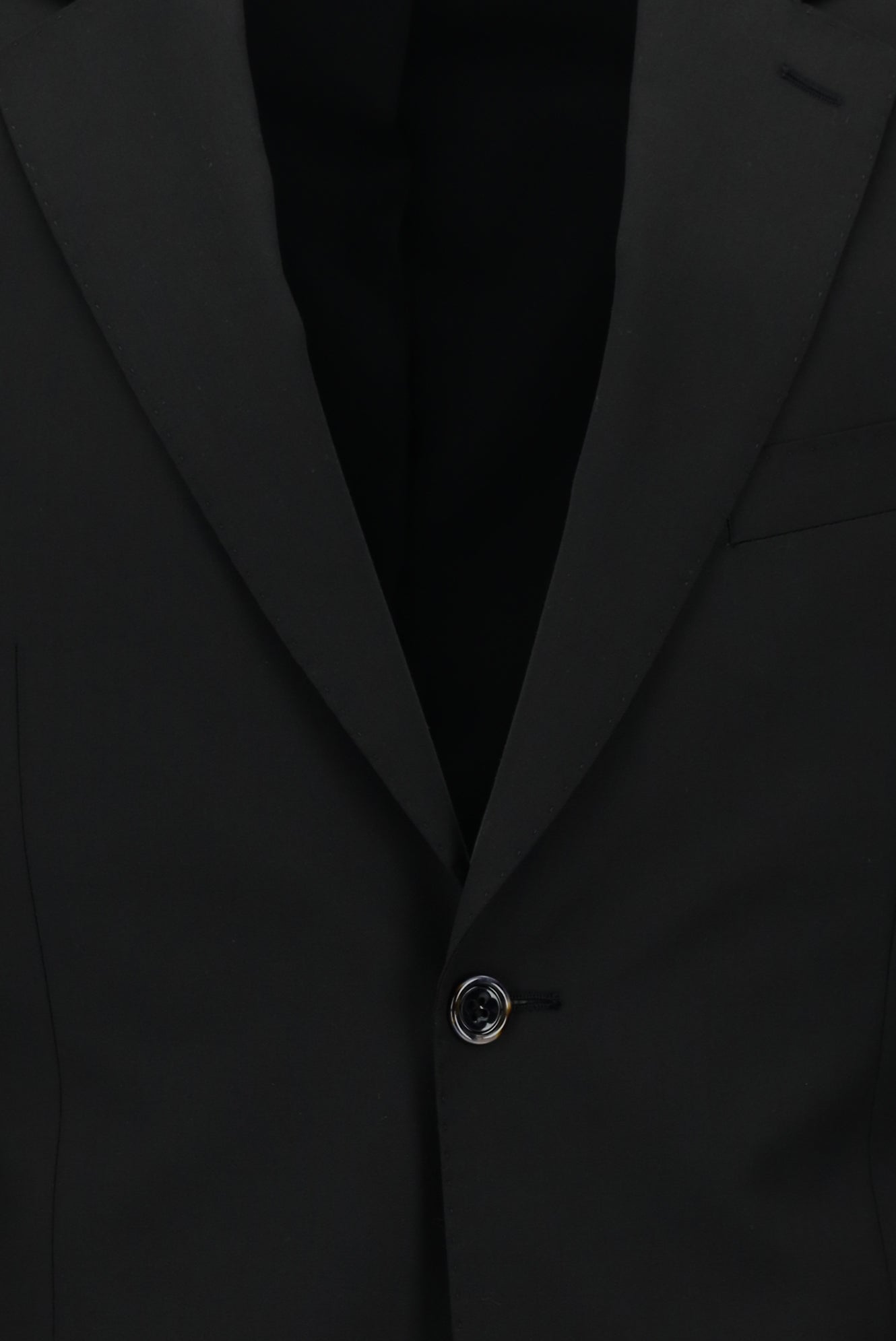 Siyah Slim Fit Dar Kesim Klasik Yün Takım Elbise