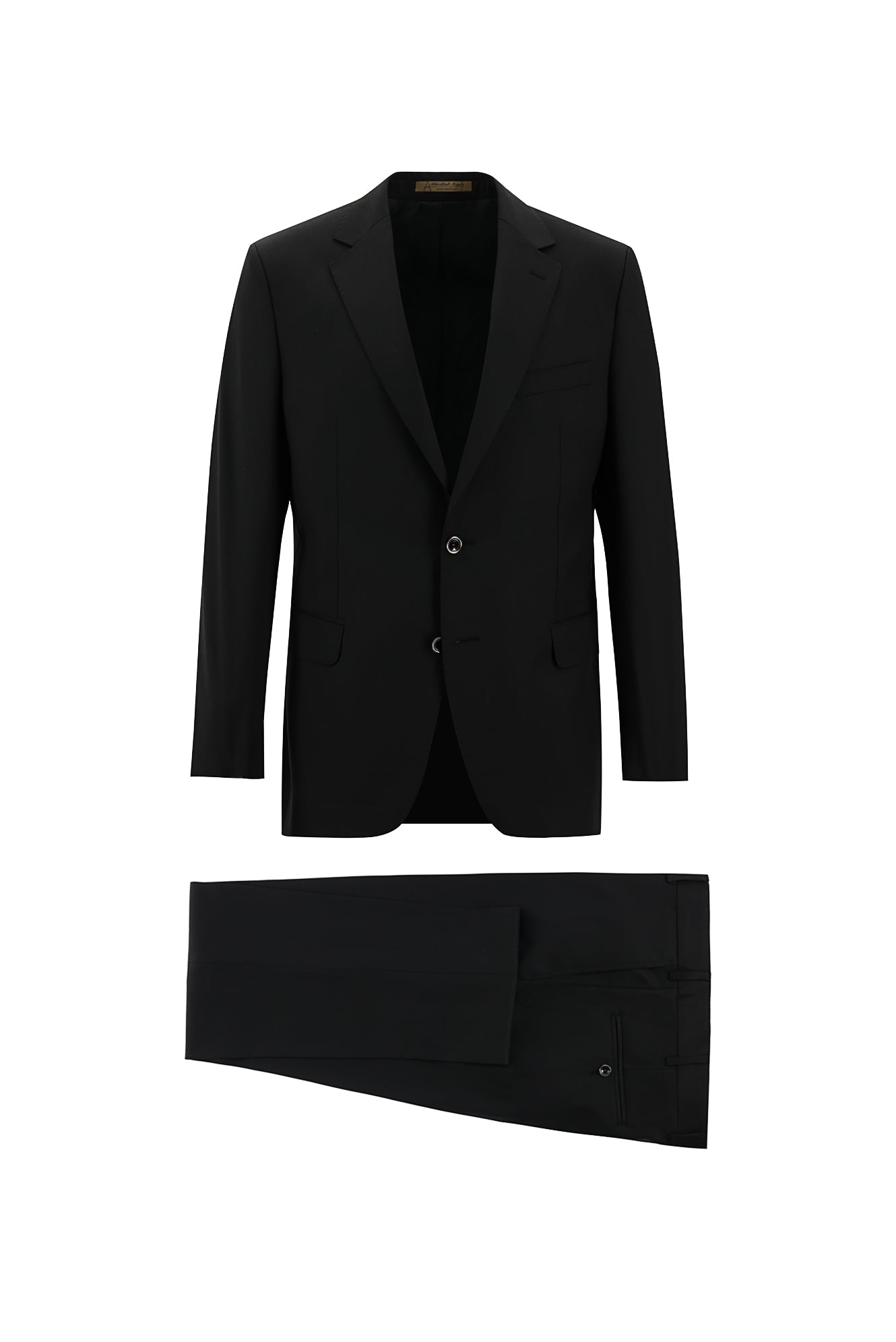 Siyah Regular Fit Klasik Yün Takım Elbise