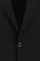 Siyah Slim Fit Dar Kesim Klasik Yün Takım Elbise