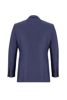 Açık Lacivert Regular Long Fit Uzun Klasik Kesim Yünlü Takım Elbise