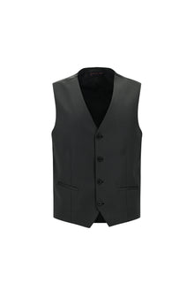 Siyah Slim Fit Dar Kesim Kombinli Yelekli Takım Elbise