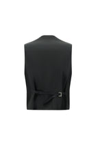 Siyah Slim Fit Dar Kesim Kombinli Yelekli Takım Elbise